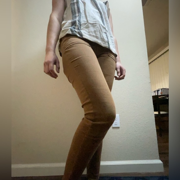 American Eagle Outfitters Pants - AMERICAN EAGLE Next Level Stretch High-Rise  Tan Skinny Pant-like Leggings Sz 10